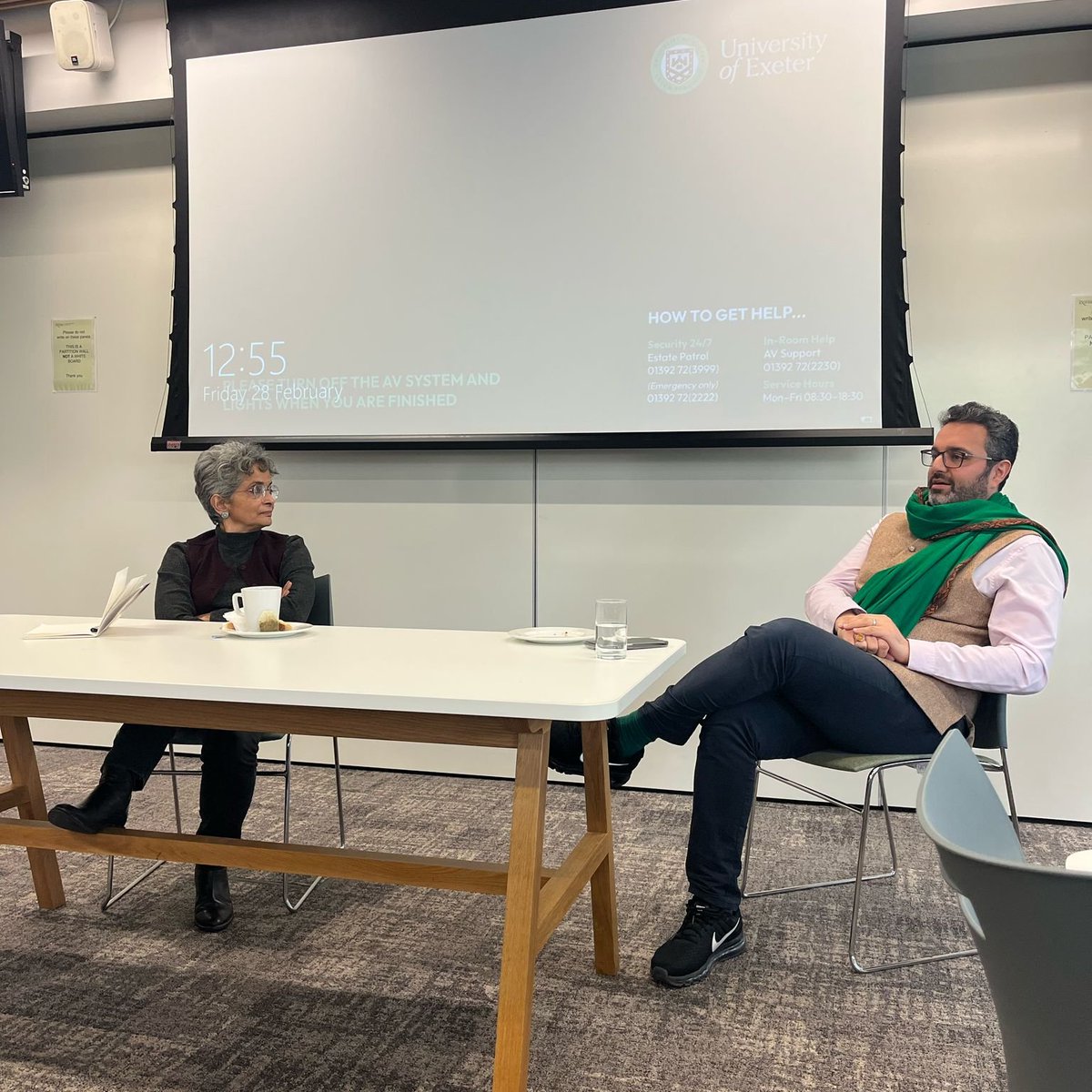 Exeter South Asia - @exetersouthasia.bsky.social (@sasia_exeter) on Twitter photo We ended with a great discussion on critical approaches to South Asian studies with Nivedita Menon and Sajjad Rizvi (<a href="/ExeterIAIS/">Institute of Arab and Islamic Studies (IAIS)</a>) We ended with a great discussion on critical approaches to South Asian studies with Nivedita Menon and Sajjad Rizvi (<a href="/ExeterIAIS/">Institute of Arab and Islamic Studies (IAIS)</a>)