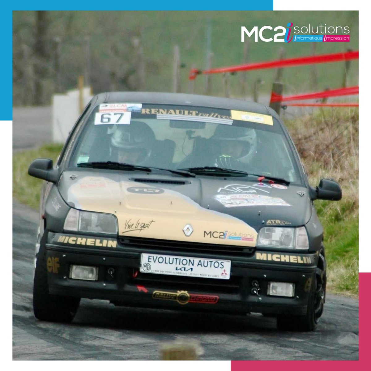 mc2i_solutions's tweet image. [Sports] 🚗 

MC2I partenaire 🤝 de Jean-Louis Faverjon et sa team Rallye 🚗.  Une 45’ place honorable dans la Loire ce Week-end pour le 42’ Baldomérien. 

 Une belle course sur nos routes ligériennes.

#TeamMC2i #Faverjon