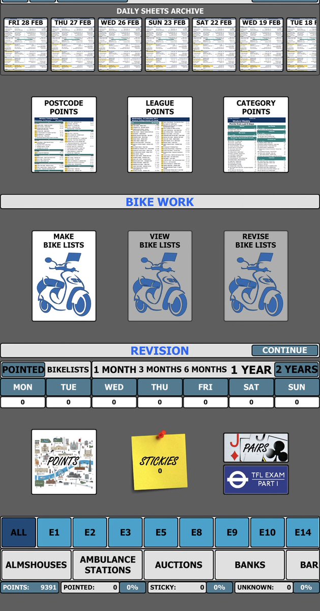 Wizann WizPoints app contains the new TFL filter for the February points list