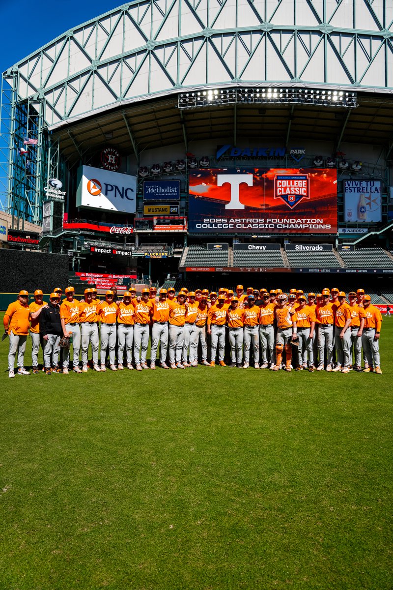 Houston Astros (@astros) on Twitter photo The Vols are your 2025 Astros Foundation College Classic Champions! The Vols are your 2025 Astros Foundation College Classic Champions!