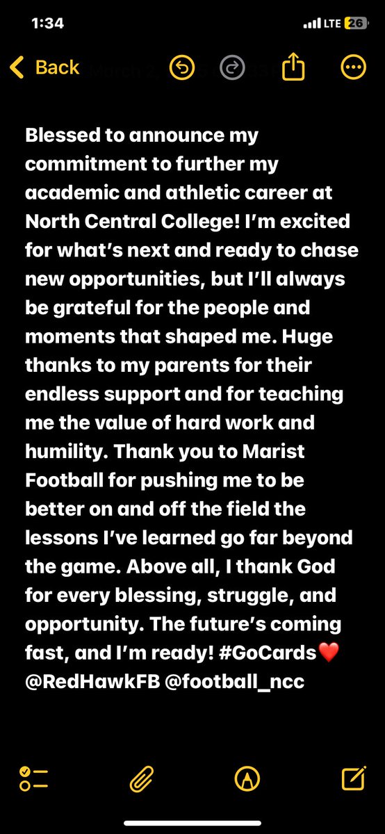 With faith and purpose 🙌🏽!
<a href="/RedHawkFB/">Marist Football</a> <a href="/football_ncc/">NCC Football</a>