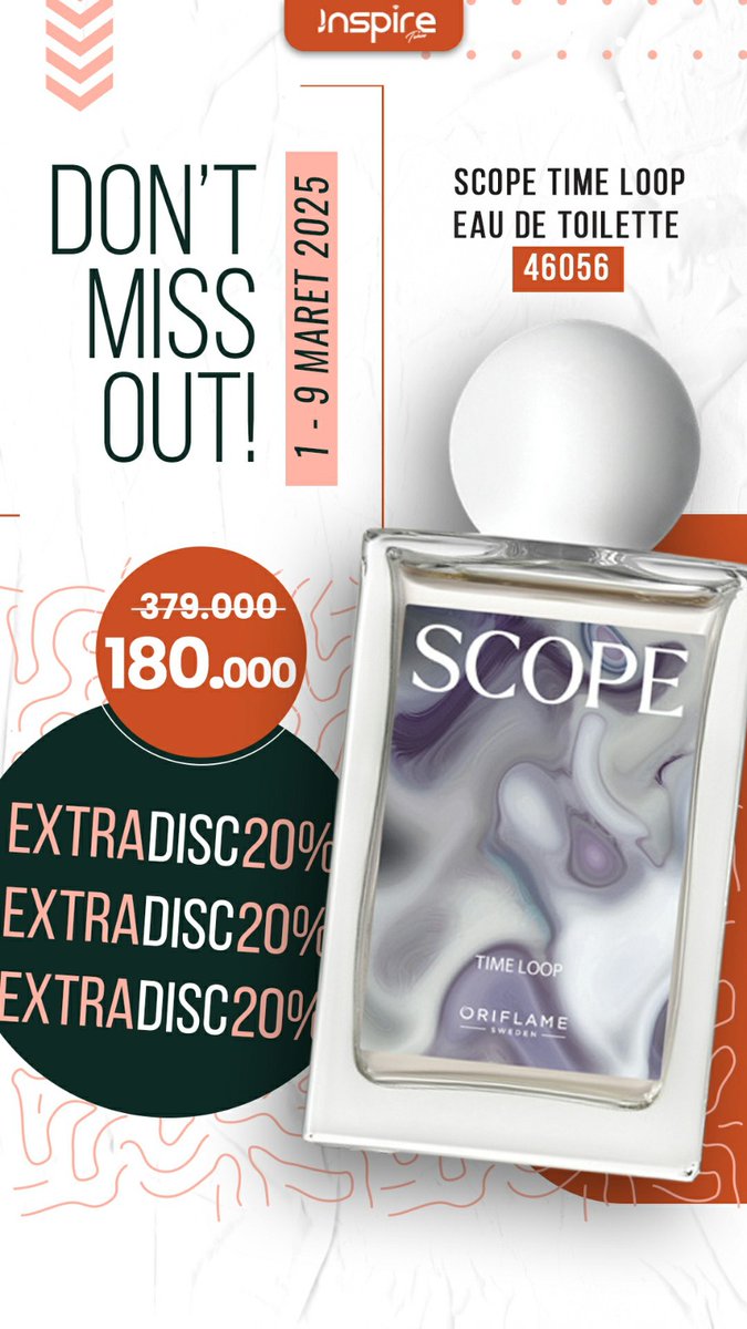 Parfum baru dari Oriflame, yuk japri yang lagi cari cari parfum