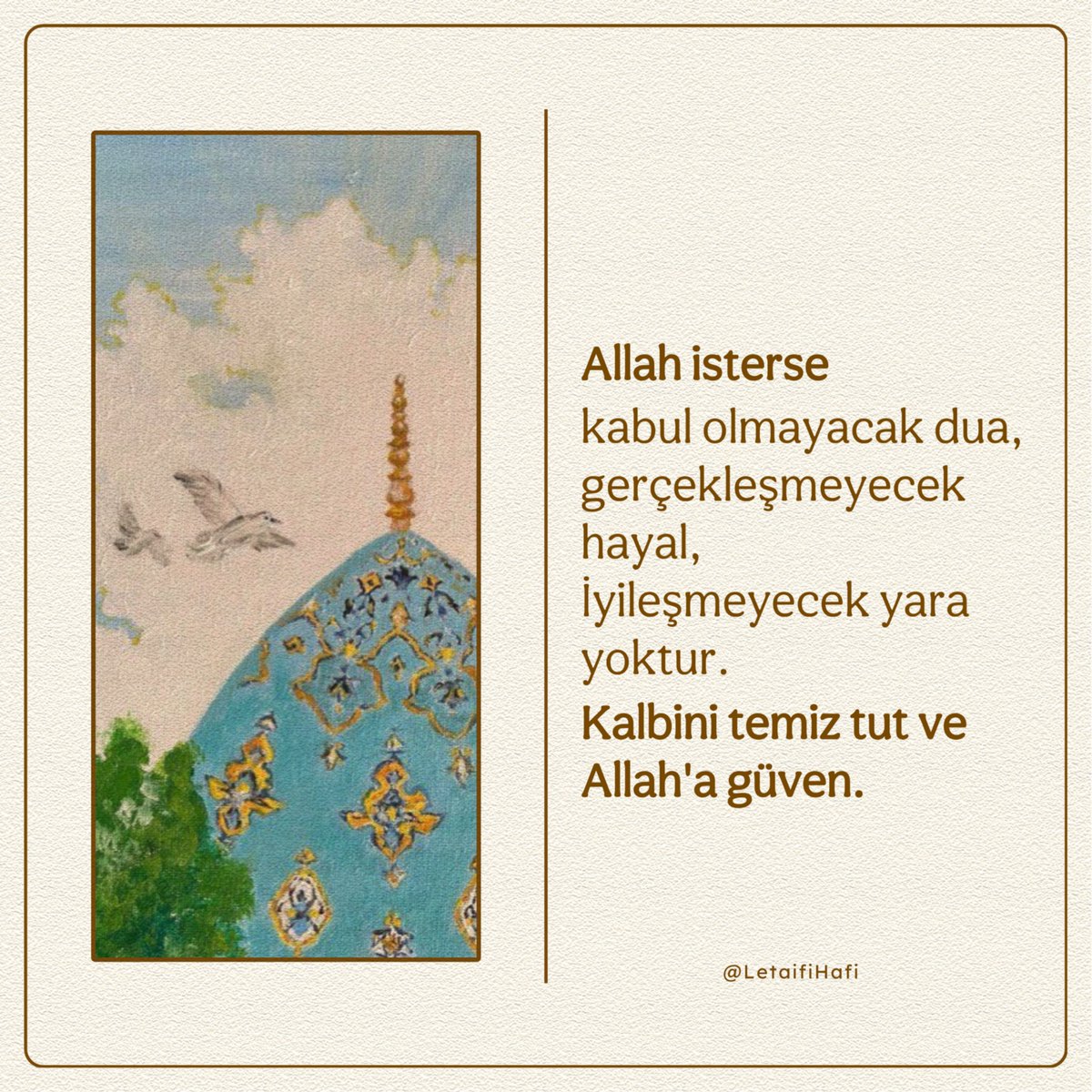 Bizi ayakta tutan şey..