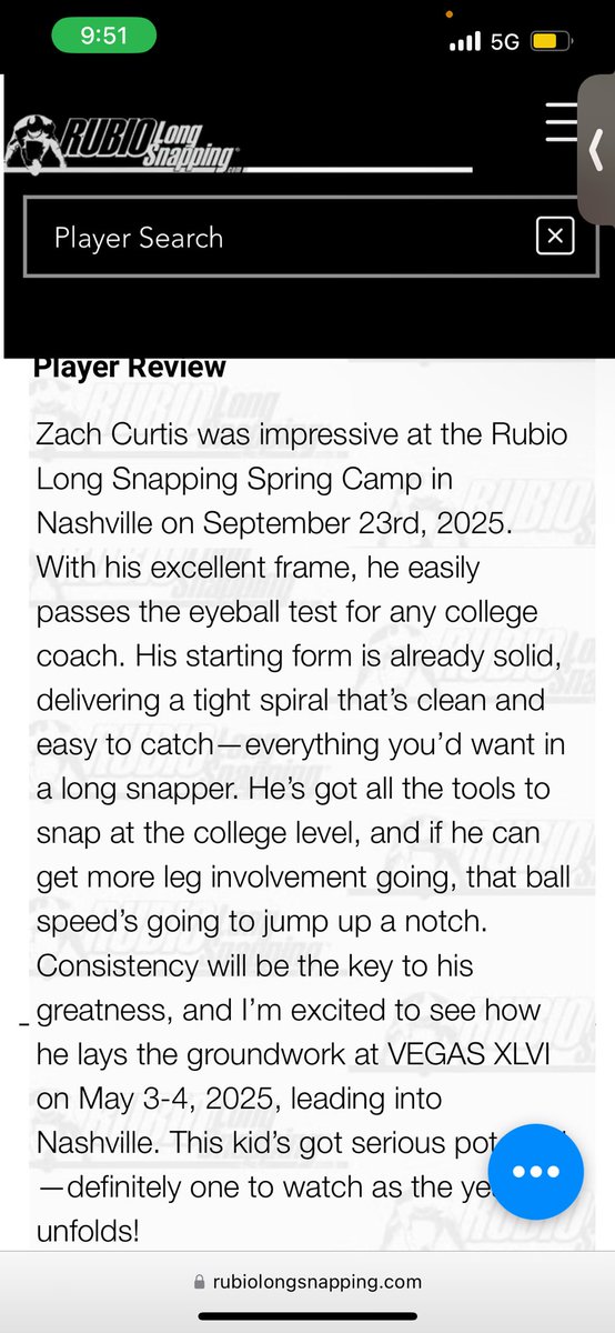 Zach Curtis (@zach_curtis12) on Twitter photo After my first camp with <a href="/TheChrisRubio/">Rubio Long Snapping®</a> I am happy to be ranked the #2 LS in MI and the #52 LS in the 2026 class! After my first camp with <a href="/TheChrisRubio/">Rubio Long Snapping®</a> I am happy to be ranked the #2 LS in MI and the #52 LS in the 2026 class!