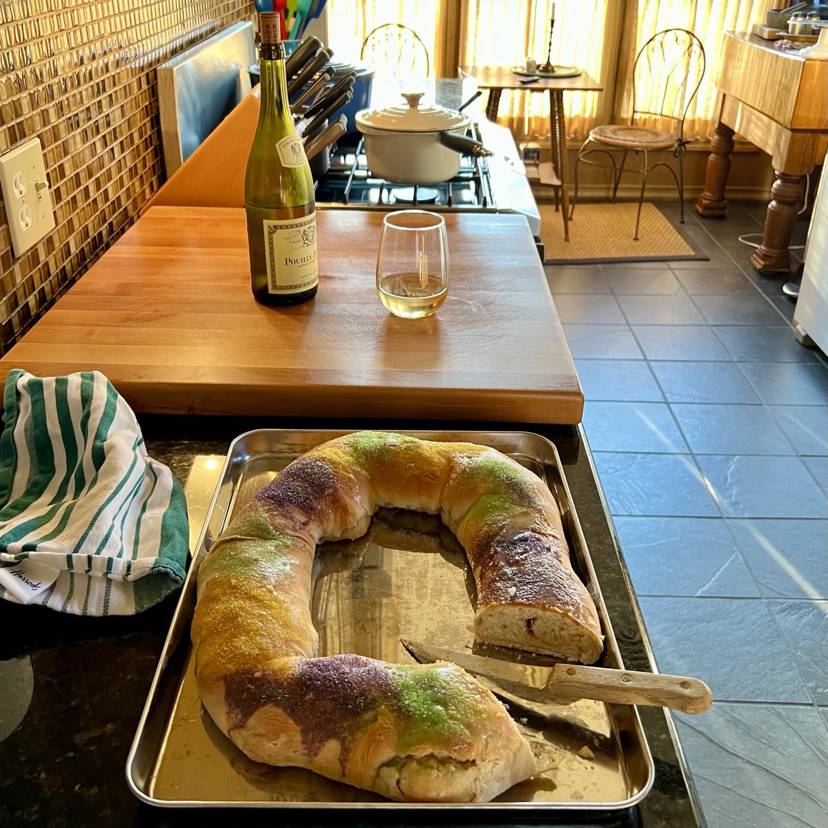 > ⁦<a href="/abcrocker/">Andy Crocker</a>⁩ made a wonderful #KingCake for Mardi Gras 🎭