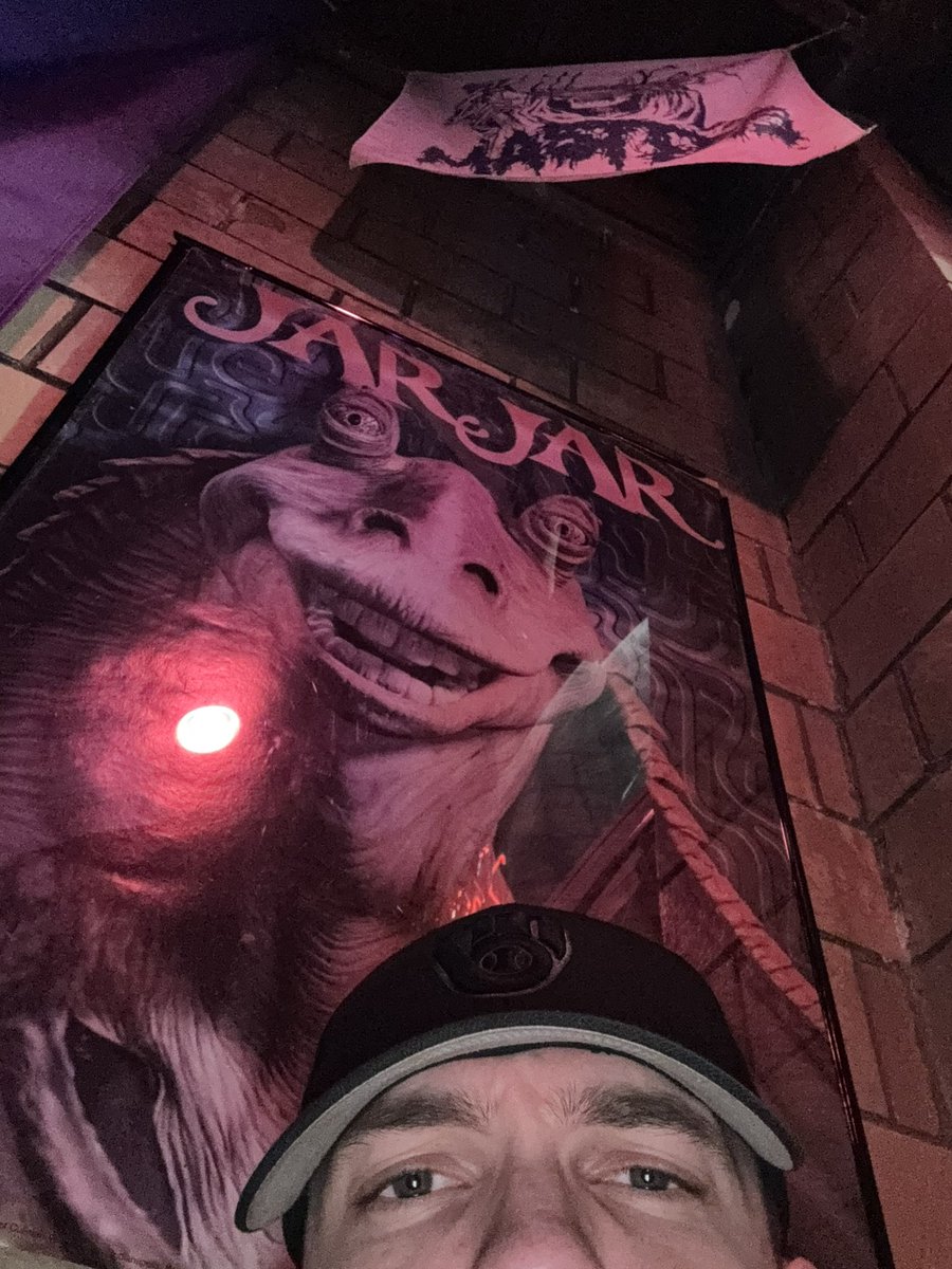 bald_riffs's tweet image. Last show of the weekender tonight. Come hang out with me and Jar Jar