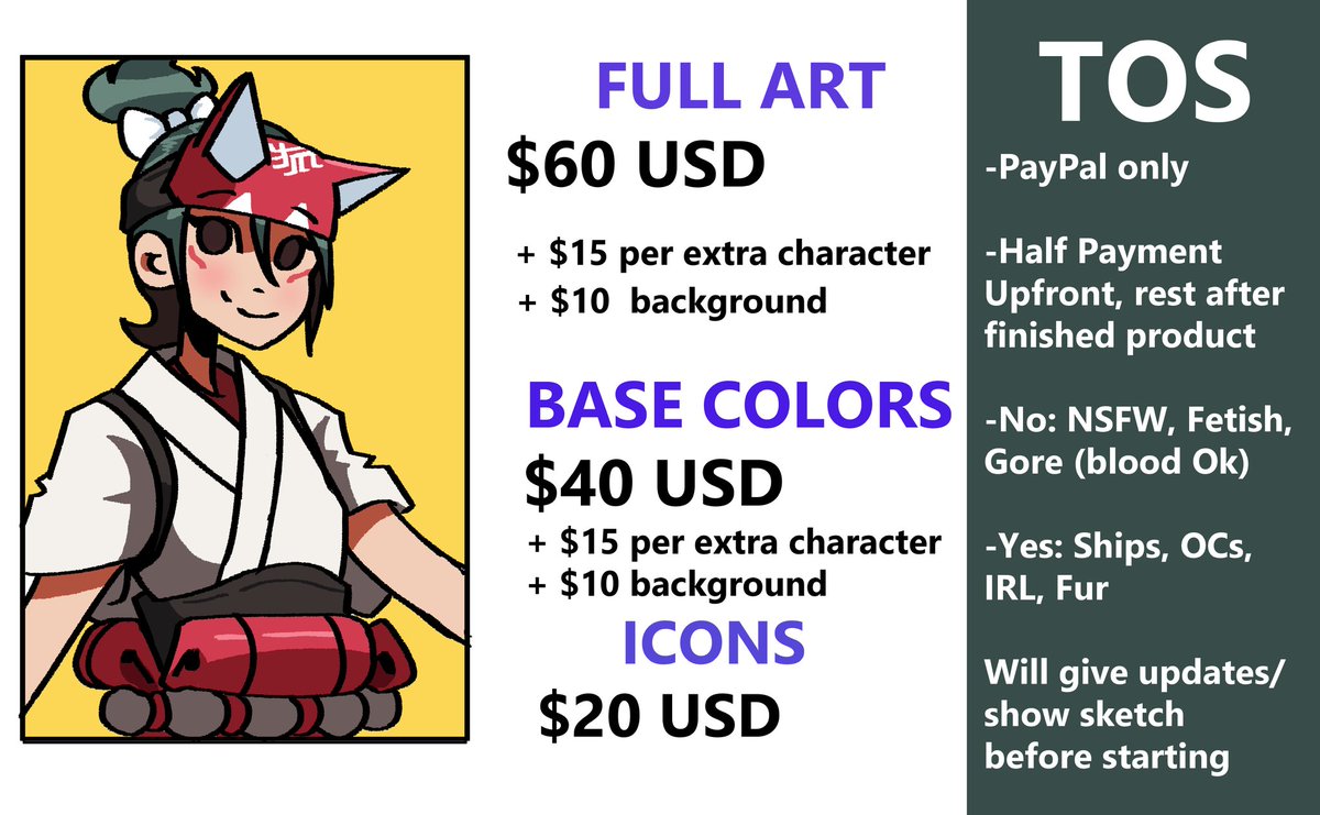 StrawHatPyro's tweet image. Opening commissions again! Only opening 5 slots this month. DM if interested