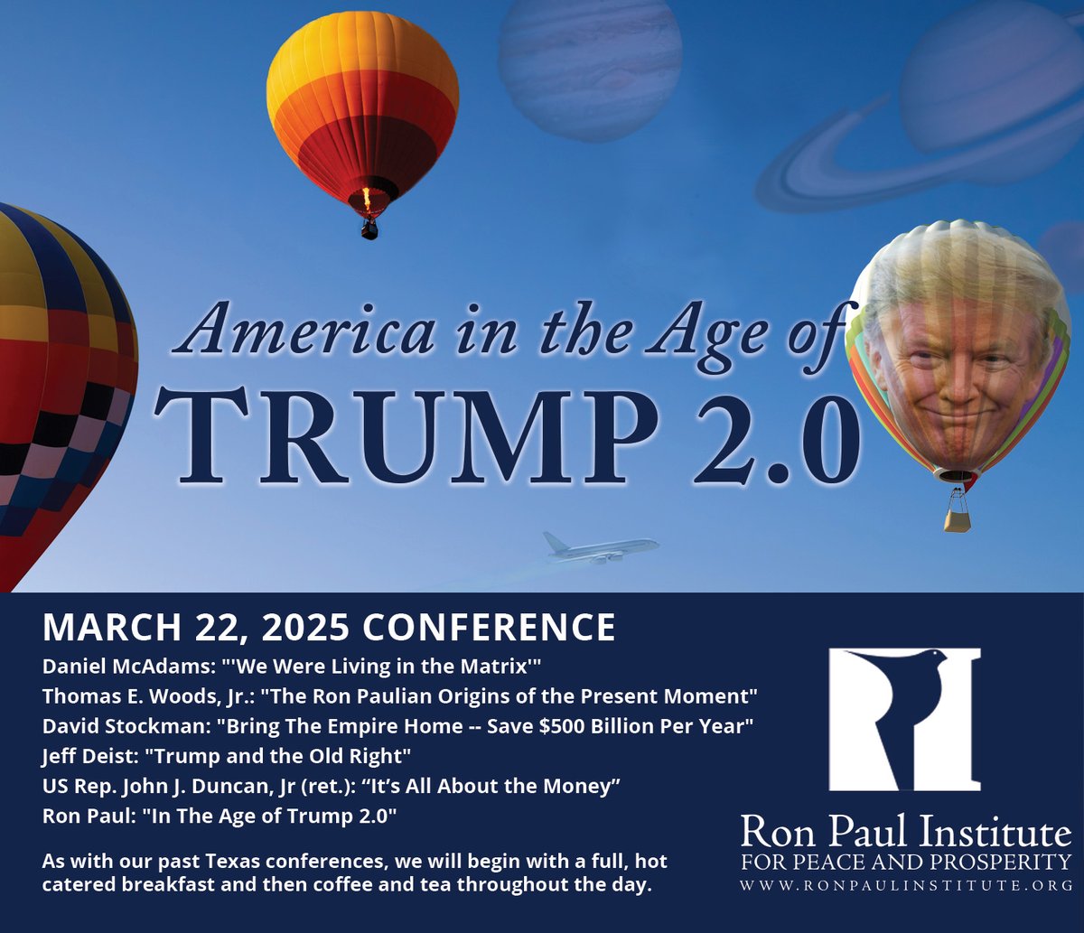 RonPaul's tweet image. Do you have your tickets yet for our Spring Conference? Check out the line-up!
tinyurl.com/mrx9ff3n