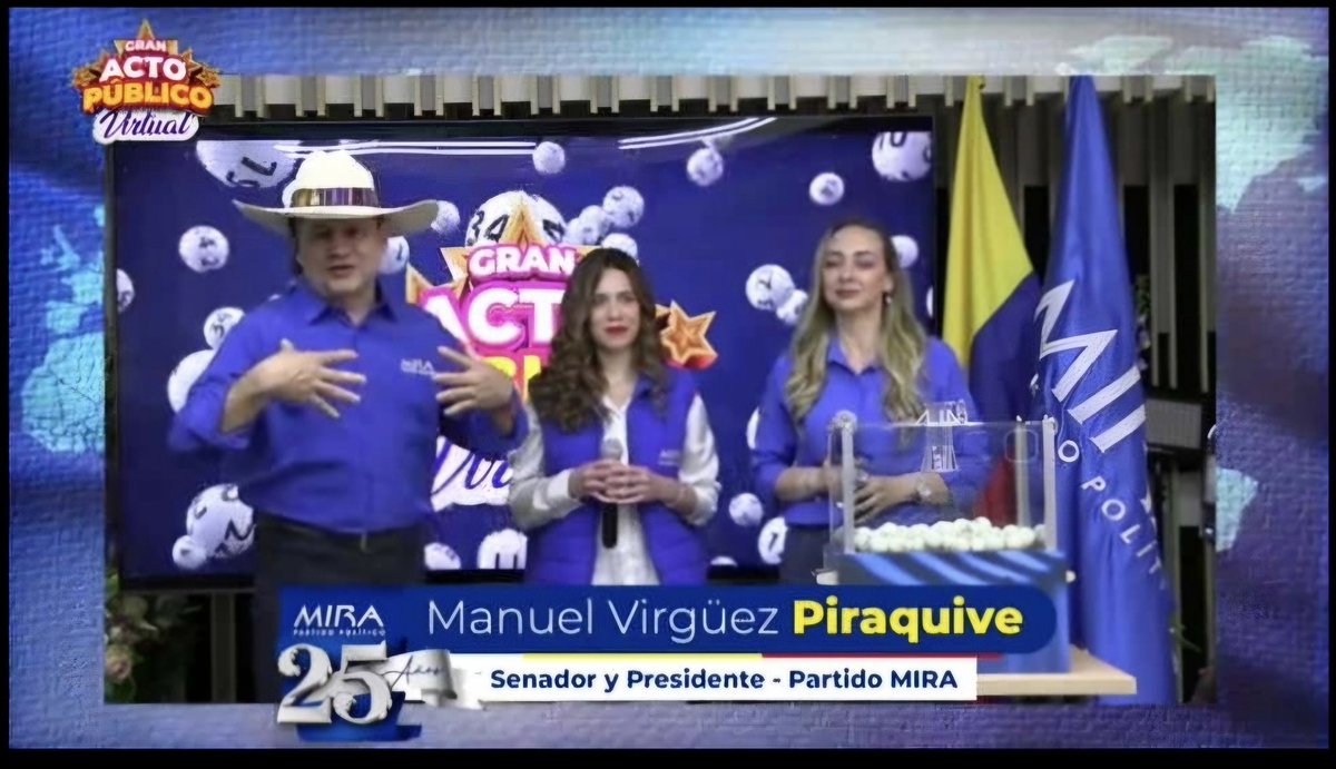 #MIRANosUne
Desde Silvania, Cundinamarca.
Conectados al acto público <a href="/PartidoMIRA/">Partido MIRA</a>