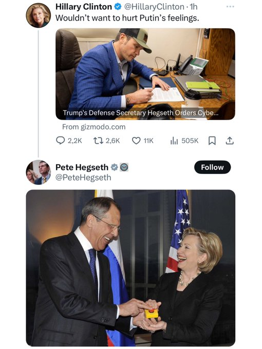 RealMezmo's tweet photo. Pete Hegseth eviscerated Hilary Clinton https://t.co/e304lb1Ky6