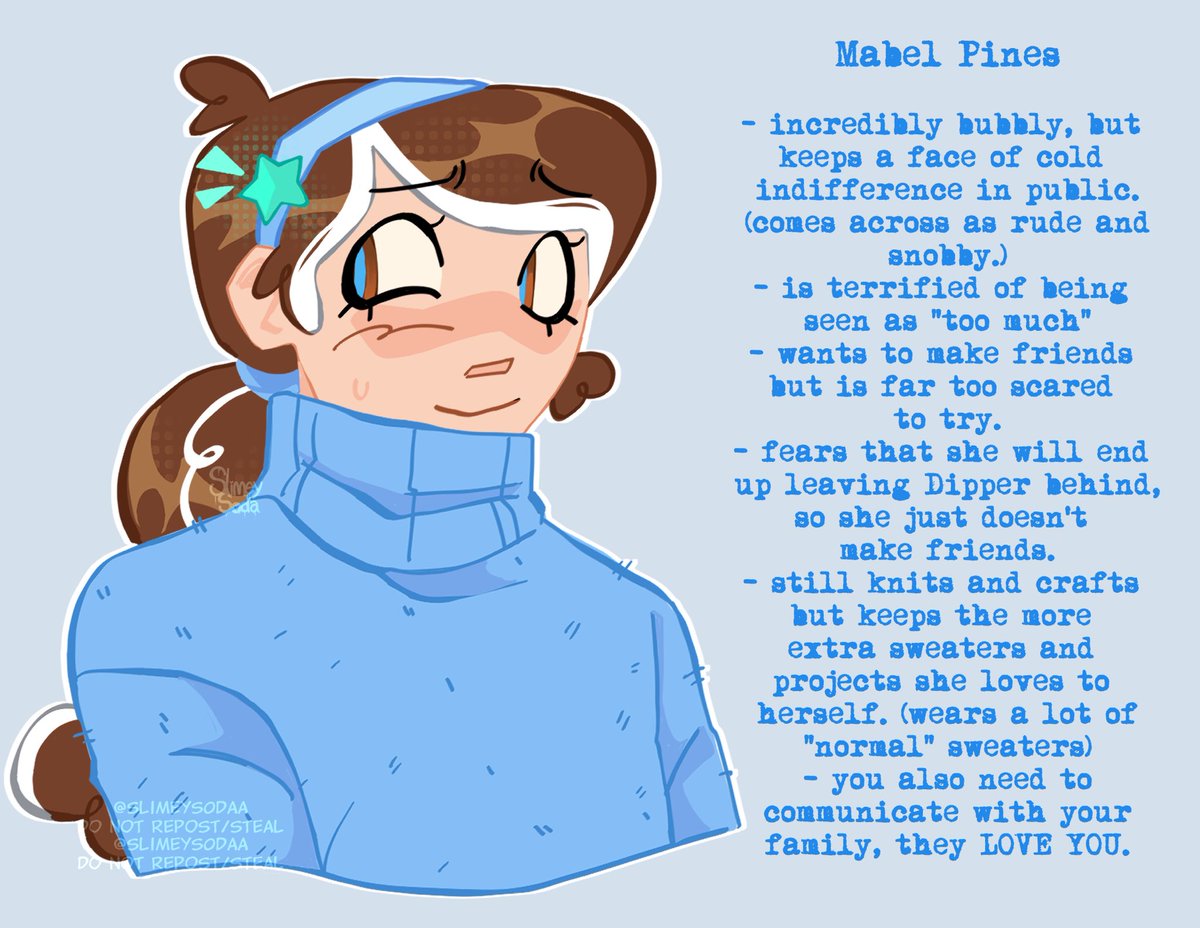 slimeys0daa's tweet photo. #reversefalls mabel and dipper, but like,,idk if this counts or not #GravityFalls #mabelpines #dipperpines #reversefallsau https://t.co/vIDvNChDbS