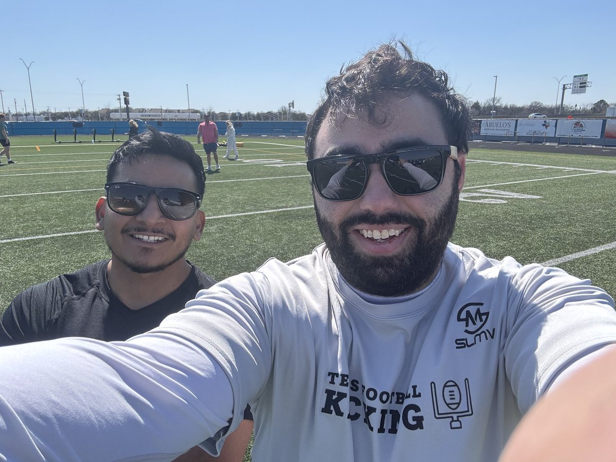 Great seeing <a href="/Chris_Sailer/">Chris Sailer Kicking</a> today, catching up, it’s crazy it’s been 20 years since I first attended his Kicking camp. Also, SLMV attended and great to see PWSH Kicker <a href="/AndresH2027/">Andres Herrera (2027)</a> have a solid performance. <a href="/MaxPreps/">MaxPreps</a> <a href="/Rivals/">Rivals</a> <a href="/txfblife/">Texas Football Life</a> <a href="/dctf/">Dave Campbell's — TexasFootball.com</a> <a href="/SMUFB/">SMU Football</a> <a href="/TopPreps/">SPORTS NEWS, VIDEOS, GRAPHICS, EXPOSURE & MORE</a> <a href="/uiltexas/">Texas UIL</a>