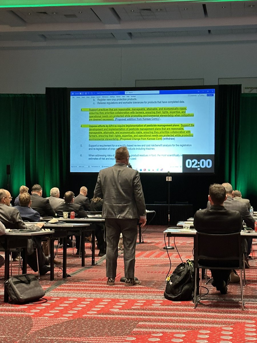 kscorn's tweet photo. It’s been an impactful afternoon as our growers represented members and got resolutions passed at Corn Congress that will benefit corn farmers in our state. #CommodityClassic25 #kscorn #kcga https://t.co/AL0GklbF48