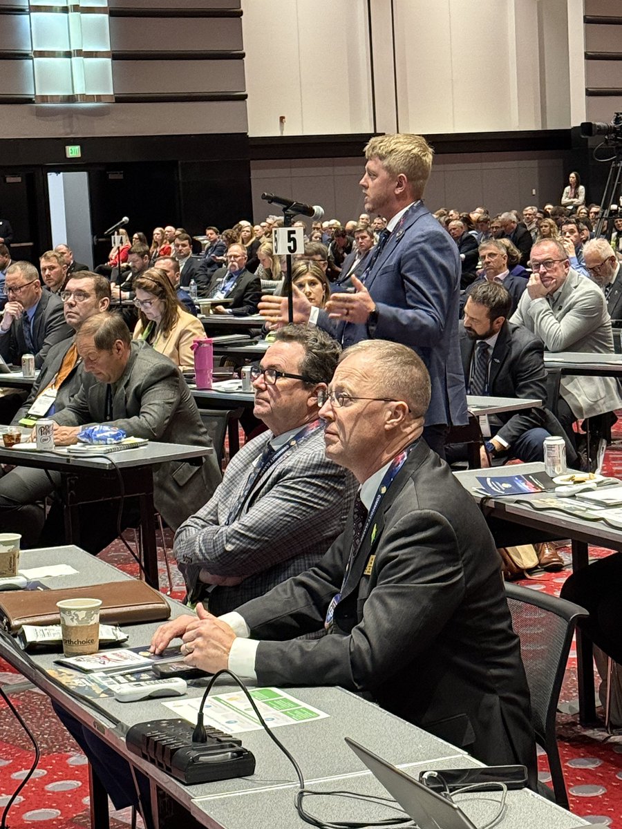 kscorn's tweet photo. It’s been an impactful afternoon as our growers represented members and got resolutions passed at Corn Congress that will benefit corn farmers in our state. #CommodityClassic25 #kscorn #kcga https://t.co/AL0GklbF48