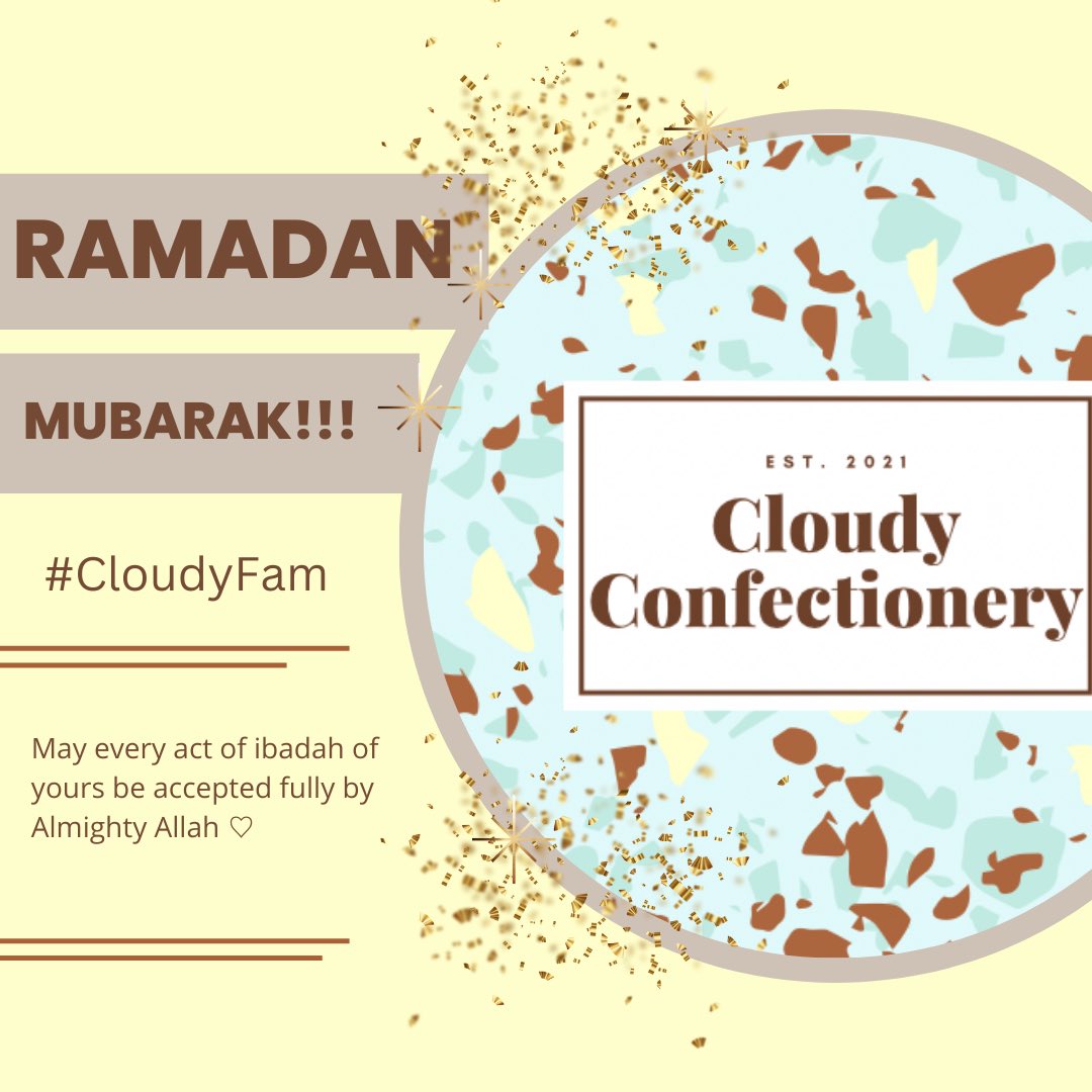 Ramadan Mubarak #CloudyFam 🌙✨
