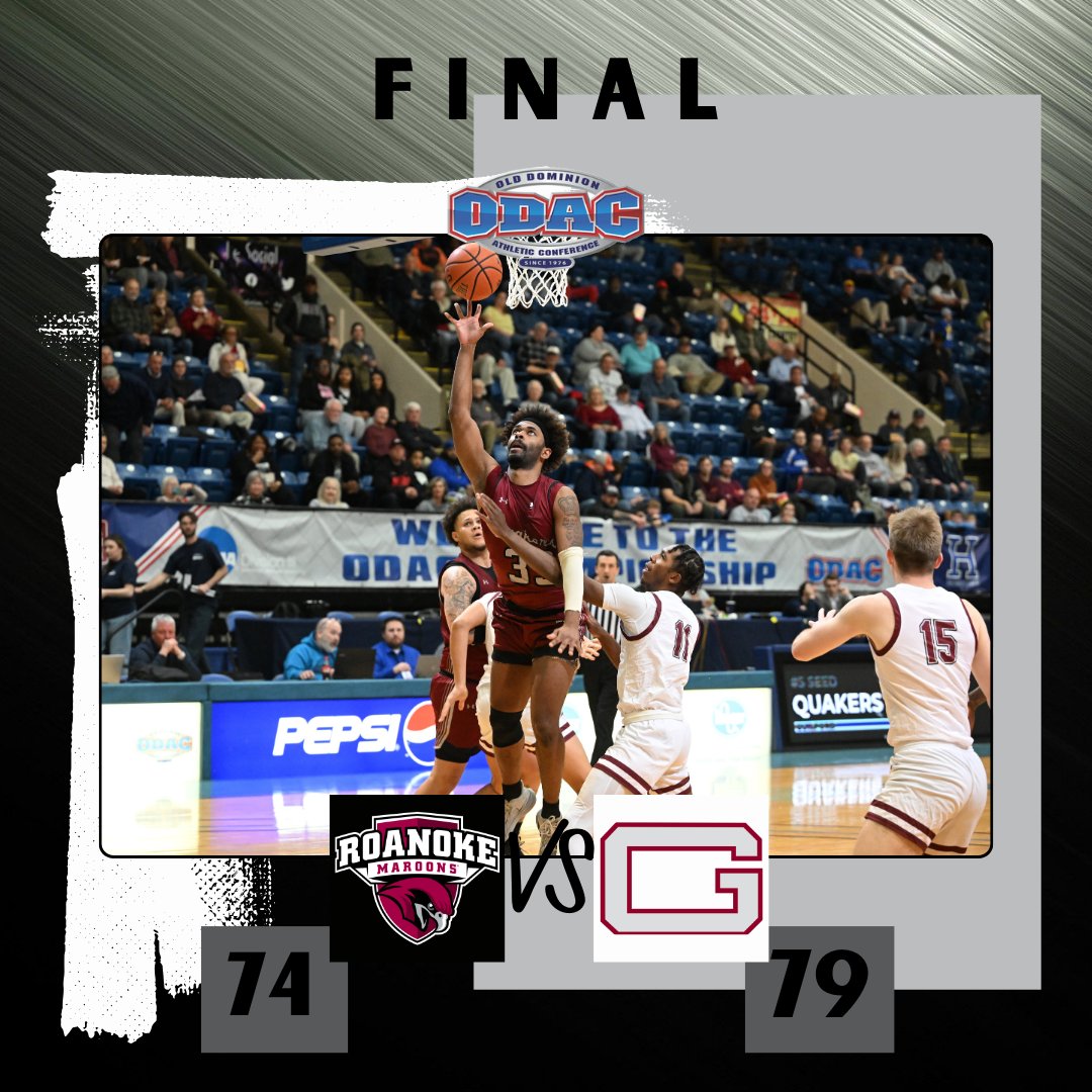 Guilford College is your 24-25 ODAC Men’s Basketball championships! The Quakers were led by a 21-point performance from Nick Farrar to help secure them the win over Roanoke College. #odac #d3basketball