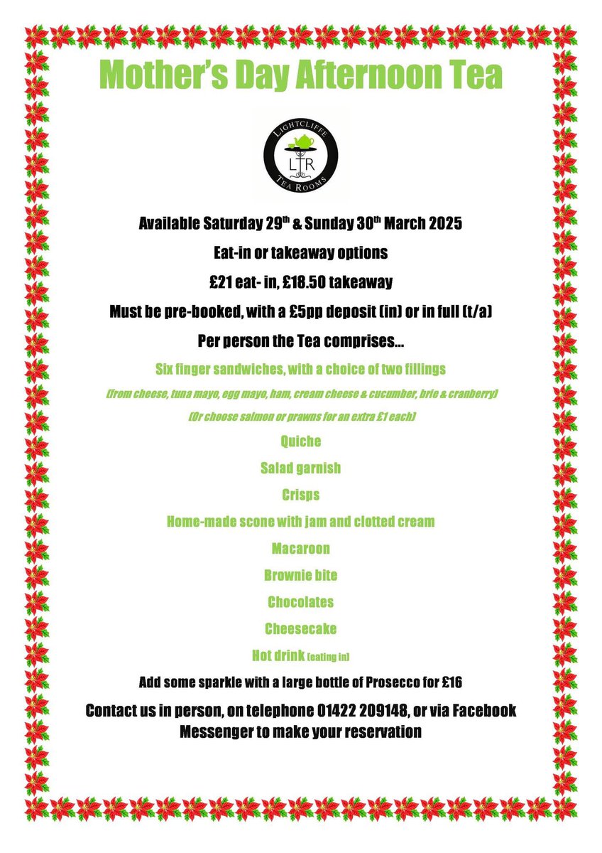 Lightcliffe Tea Room (@lightcliffetea) on Twitter photo 