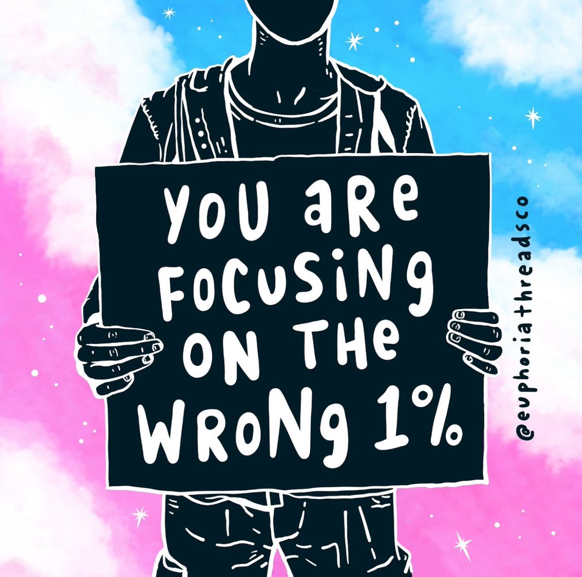 We should be focusing on the billionaire class who are actually fucking us over in an oligarchy, not trans people who have no systemic power. History will judge you accordingly.