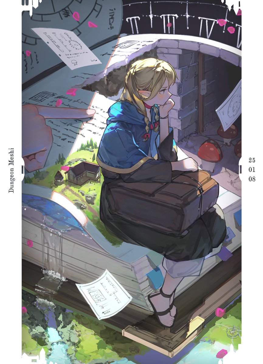 #Illustration│Dungeon Meshi - "Can Magic Cook Up a Solution?" 🌸🗺
Artist: @ilmn25