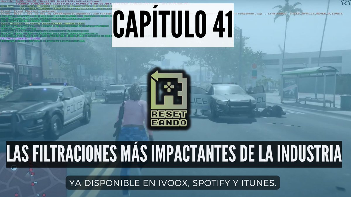 ¡Ya DISPONIBLE el capítulo 41 de Reseteando! 😁 Este mes os traemos las filtraciones más impactantes de la industria, ¡algunas cambiaron el rumbo de muchos juegos que conoces! 🫢

📻 Enlace: go.ivoox.com/rf/140845375
