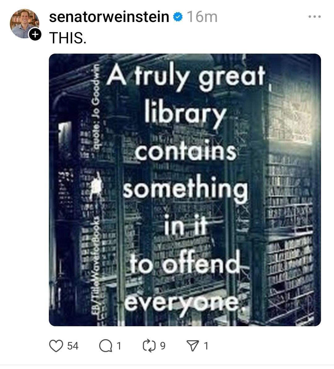 Caseyhasredhand's tweet image. Hey .@RepWeinstein since you are an expert, would you allow this in the #hudsonlibrary? I mean you do say it&apos;s a great library.