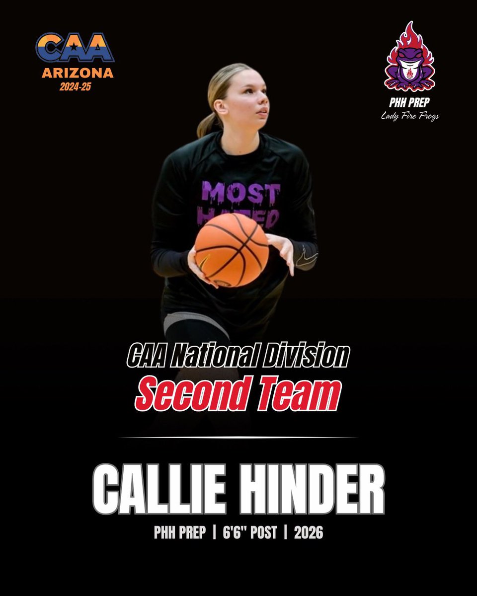 PHH PREP GIRLS BASKETBALL (@phhprepladyfire) on Twitter photo Congrats to Callie Hinder on being selected to the CAA National Division Second Team!! ๐ฅ๐ธ Congrats to Callie Hinder on being selected to the CAA National Division Second Team!! ๐ฅ๐ธ
