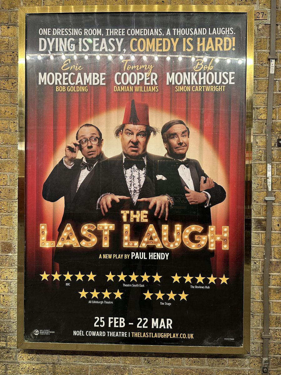Nicki Chapman (@nicki_chapman) on Twitter photo If you loved Tommy Cooper, Eric Morecambe & Bob Monkhouse get the chance, go & see this hilarious play - only open in London for one month. Worth a trip to the big smoke. Well done Paul Hendy, cast & team <a href="/LastLaughPlay/">TheLastLaughPlay</a> If you loved Tommy Cooper, Eric Morecambe & Bob Monkhouse get the chance, go & see this hilarious play - only open in London for one month. Worth a trip to the big smoke. Well done Paul Hendy, cast & team <a href="/LastLaughPlay/">TheLastLaughPlay</a>