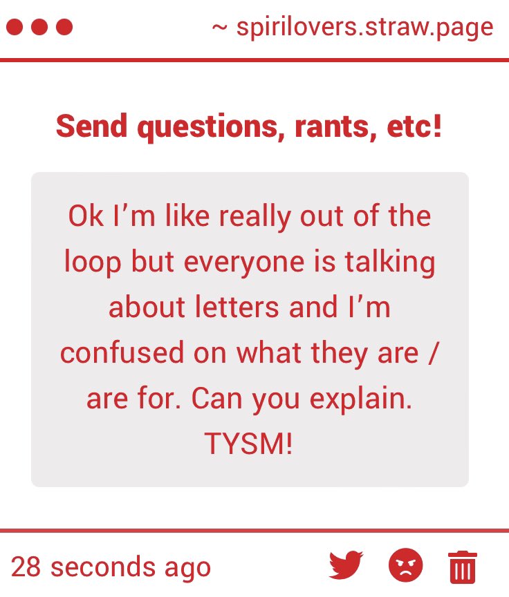 SpiriLovers's tweet image. #spiriluvgimmicks

Just refreshed gimmicks .. hi! Writing letters are one of the ways to try initiating communication with a possible soulbond, even though there’s no guarantee it’ll work to connect. -🧁