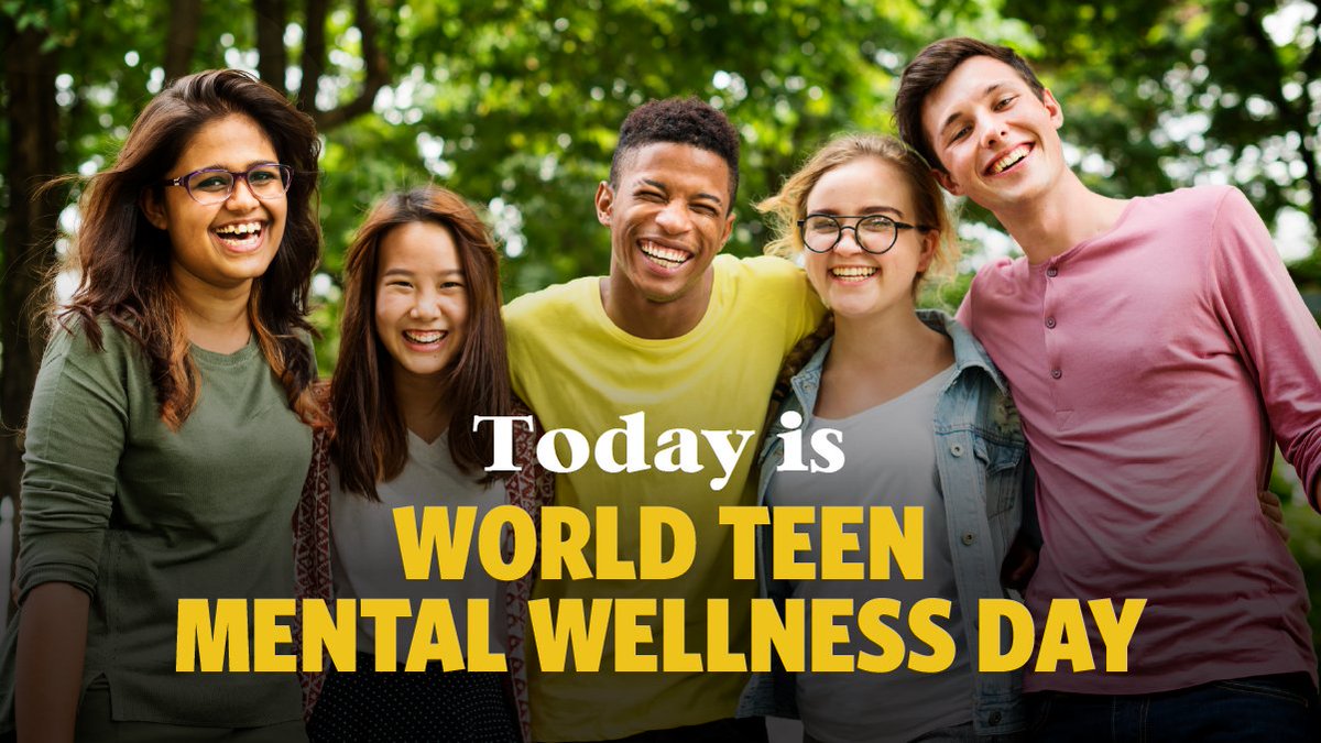 March 2 marks World Teen Mental Wellness Day. Let's raise awareness &amp; offer support.

Did you know? 

- 1 in 5 teens experiences a mental health disorder each year 
- 20% of teens have depression
- 16% face anxiety

For mental health services call 211 to speak with a live person.
