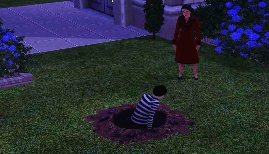 I was watching a video comparing burglars across all sims titles and I didn't know you could dig a hole next to the police station to help burglars escape from jail??😭😭