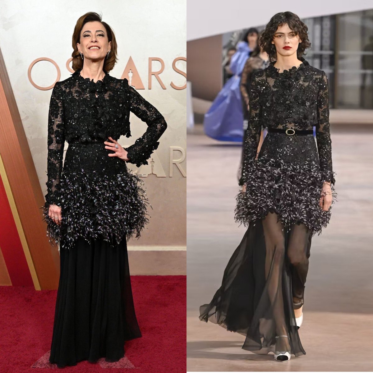 KikiMioBS's tweet photo. Fernanda Torres x Chanel Haute Couture https://t.co/Wn7WZI33WR