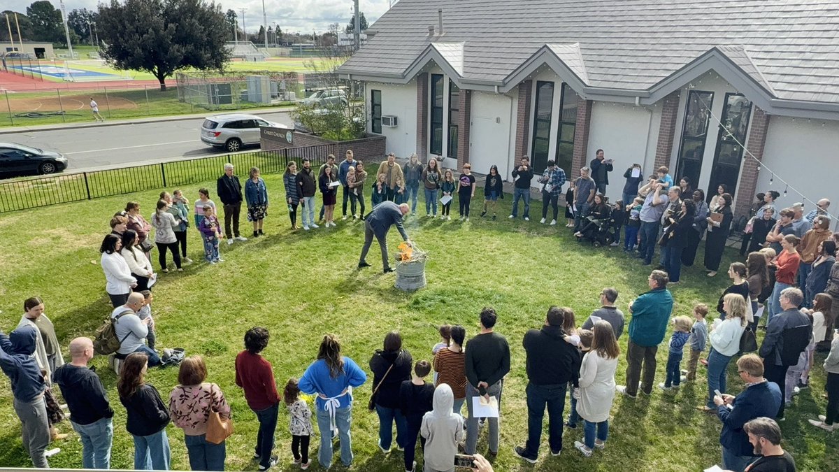 Last year's palms from Palm Sunday become this year's ashes for Ash Wednesday. Happy Feast of the Transfiguration to you all! <a href="/christchurchdav/">Christ Church Davis</a>