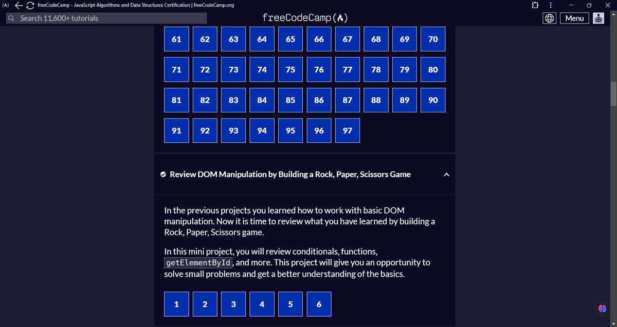 ekojoecovenant's tweet image. Day 99:
FreeCodeCamp JavaScript Tutorial:
- Completed "Functional Programming"
- Completed "Calorie Counter"
- Completed "Random Background Changer"
- Started "Intermediate Algorithm Scripting"
#100DaysofJavaScript #Day99