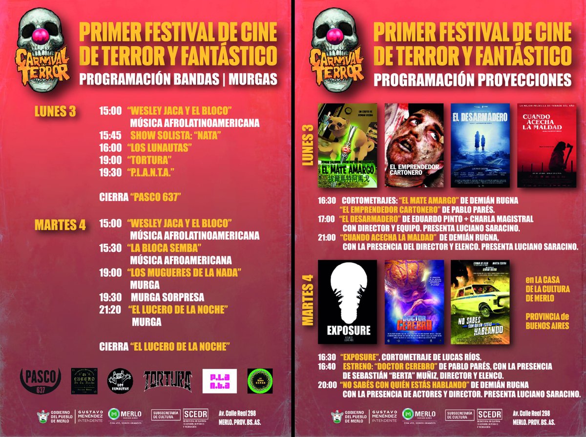 Lunes y Martes en Merlo (zona Oeste):