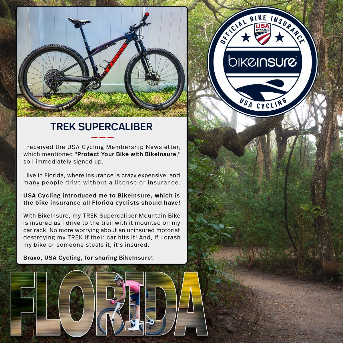 BikeInsure (@bikeinsure) on Twitter photo "With <a href="/BikeInsure/">BikeInsure</a>, my <a href="/TrekBikes/">Trek Bicycle</a> Mountain Bike is insured as I drive to the trail with it mounted on my car rack. No more worrying about an uninsured motorist destroying my #TREK if their car hits it! And, if I crash my bike or someone steals it, it's insured." "With <a href="/BikeInsure/">BikeInsure</a>, my <a href="/TrekBikes/">Trek Bicycle</a> Mountain Bike is insured as I drive to the trail with it mounted on my car rack. No more worrying about an uninsured motorist destroying my #TREK if their car hits it! And, if I crash my bike or someone steals it, it's insured."