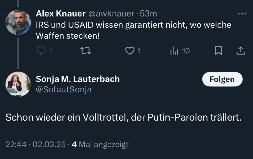 So sind sie, die „Guten“! Beleidigen, haben keine Substanz und keine Argumente … und das Beste ist: speakerinnen.org/de/profiles/so… 

speakerinnen.org/de/code_of_con…

<a href="/speakerinnen/">Speakerinnen</a>, ist das euer Ernst? 🤣