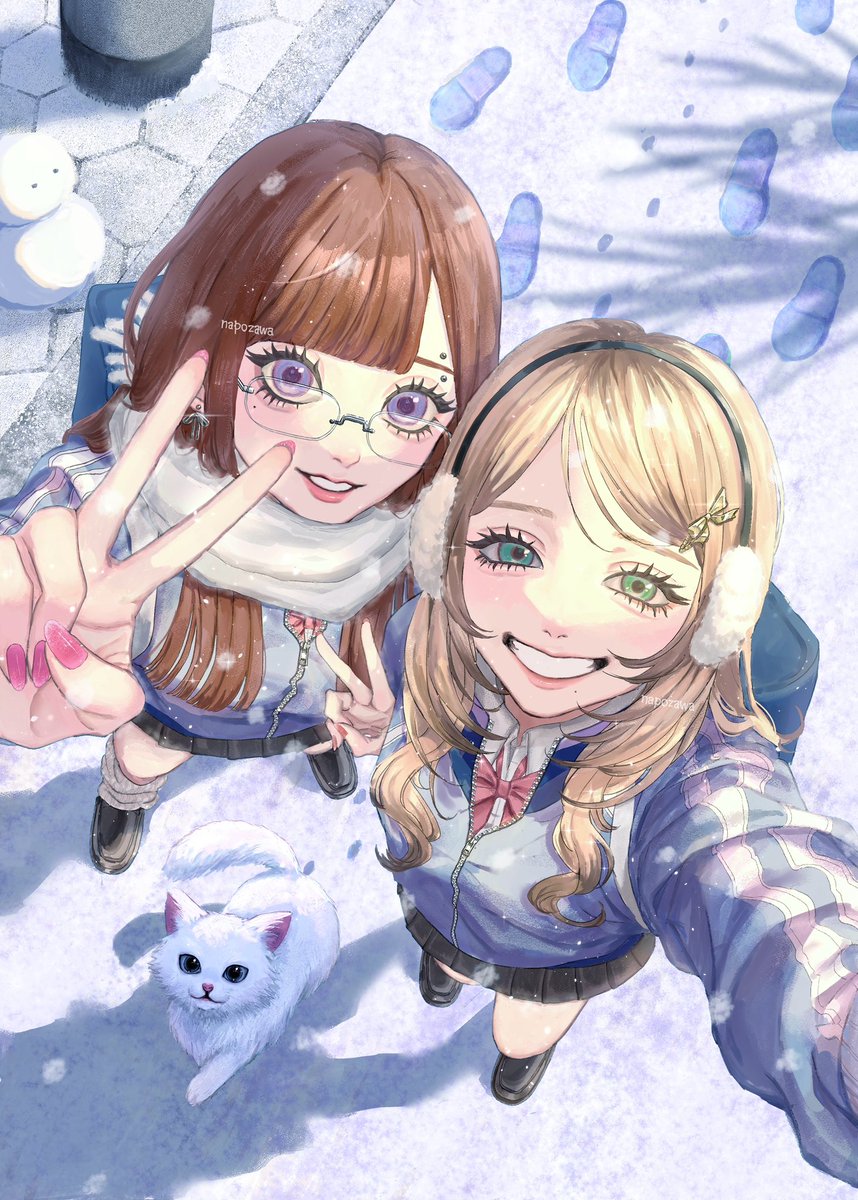 napozawa's tweet image. AM7:00☃️

 #illustration   #イラスト  #OC