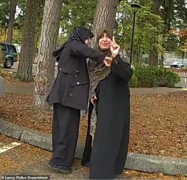 AstuteGaba's tweet photo. Haneen convinces her mother that they need to leave the school, and they walk away to their car together
#Lacey #Washington #Iraq #Islam #HonorKillings #Islamistheproblem #Islamisacancer #Policebodycamfootage #News #Breakingnews #TimberlineHighSchool #Muslims #Islamists #Hijab #ShariaLaw