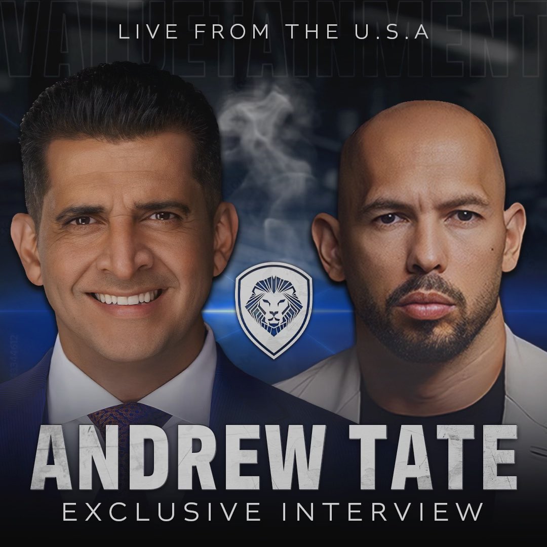 Patrick Bet-David (@patrickbetdavid) on Twitter photo BREAKING!
On Monday at 12pm EST, <a href="/Cobratate/">Andrew Tate</a> will be doing an EXCLUSIVE interview on <a href="/PBDsPodcast/">PBD Podcast</a> podcast.
As usual, Nothing is off the table. BREAKING!
On Monday at 12pm EST, <a href="/Cobratate/">Andrew Tate</a> will be doing an EXCLUSIVE interview on <a href="/PBDsPodcast/">PBD Podcast</a> podcast.
As usual, Nothing is off the table.
