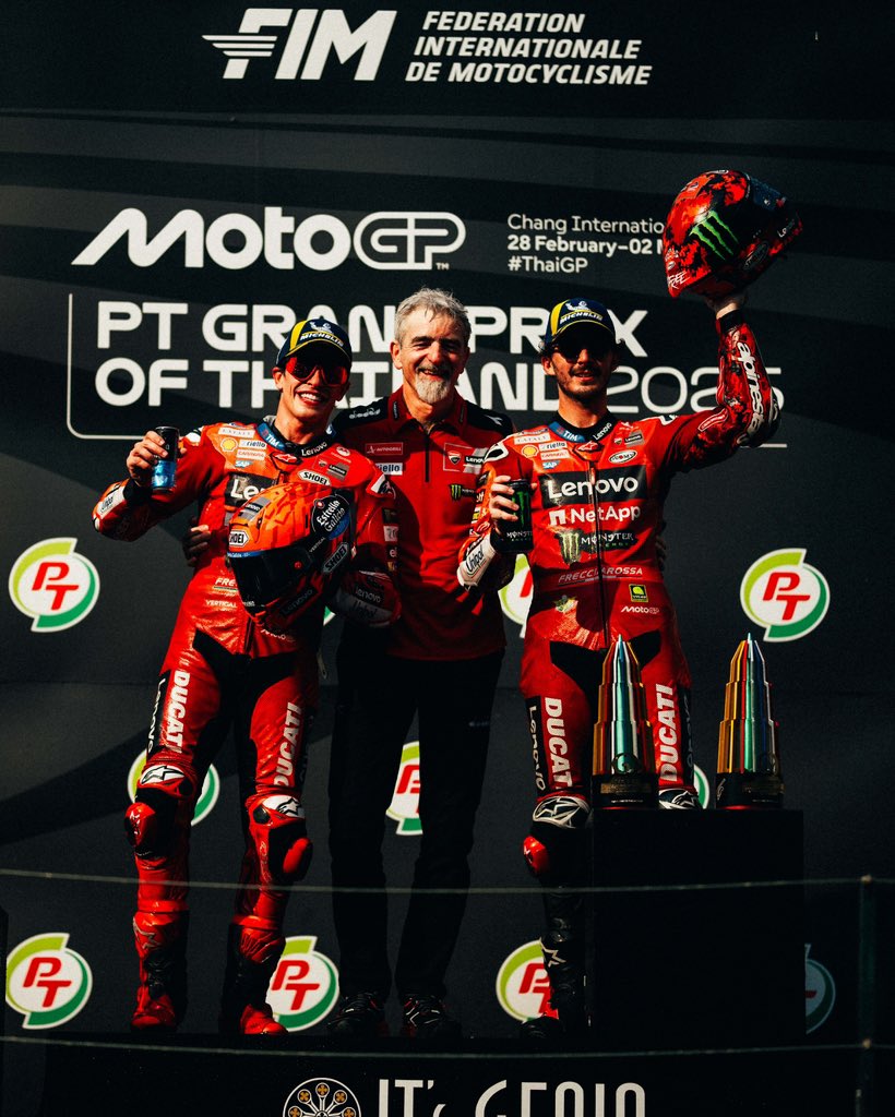 ducaticorse's tweet image. These guys 🥇🥉🏆🔴🇹🇭

#ForzaDucati #DucatiLenovoTeam