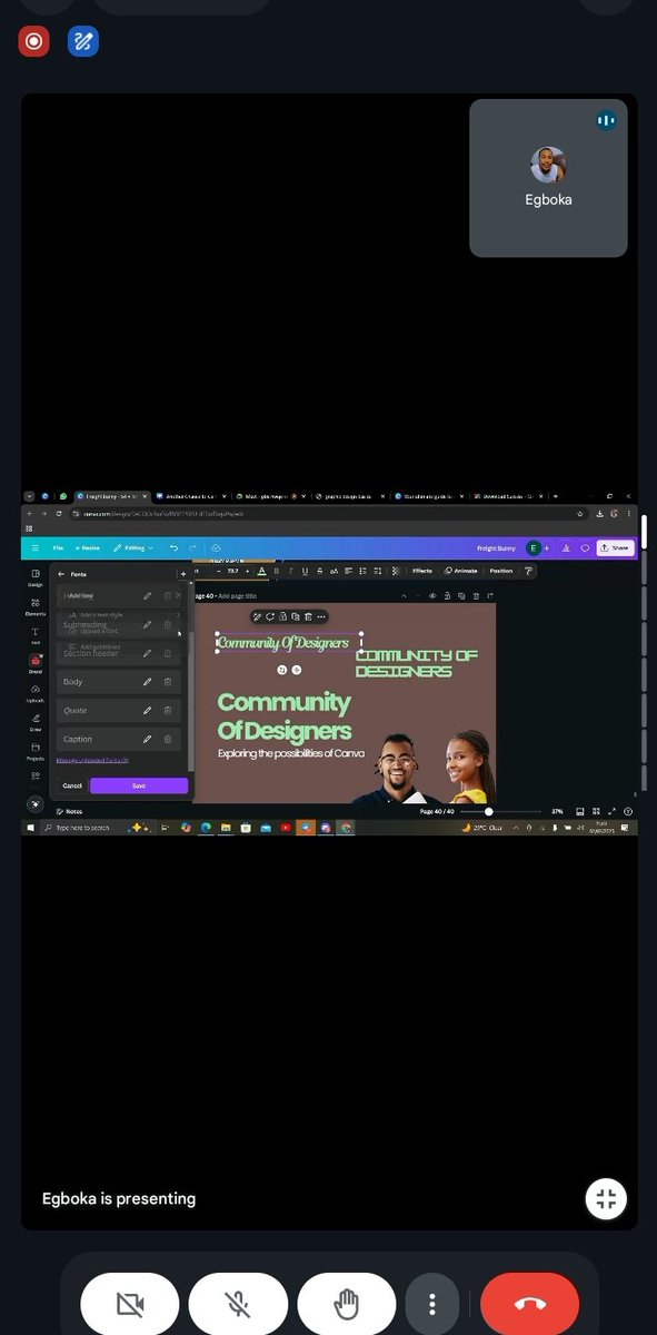 BheeSocials's tweet image. Day 2 of the live training with @egbokavictory_  and it was both insightful and fun. 

I gained insights into something I used to struggle with—color combination. 

I'm looking forward to more. 

 #BecomeADesignerSix