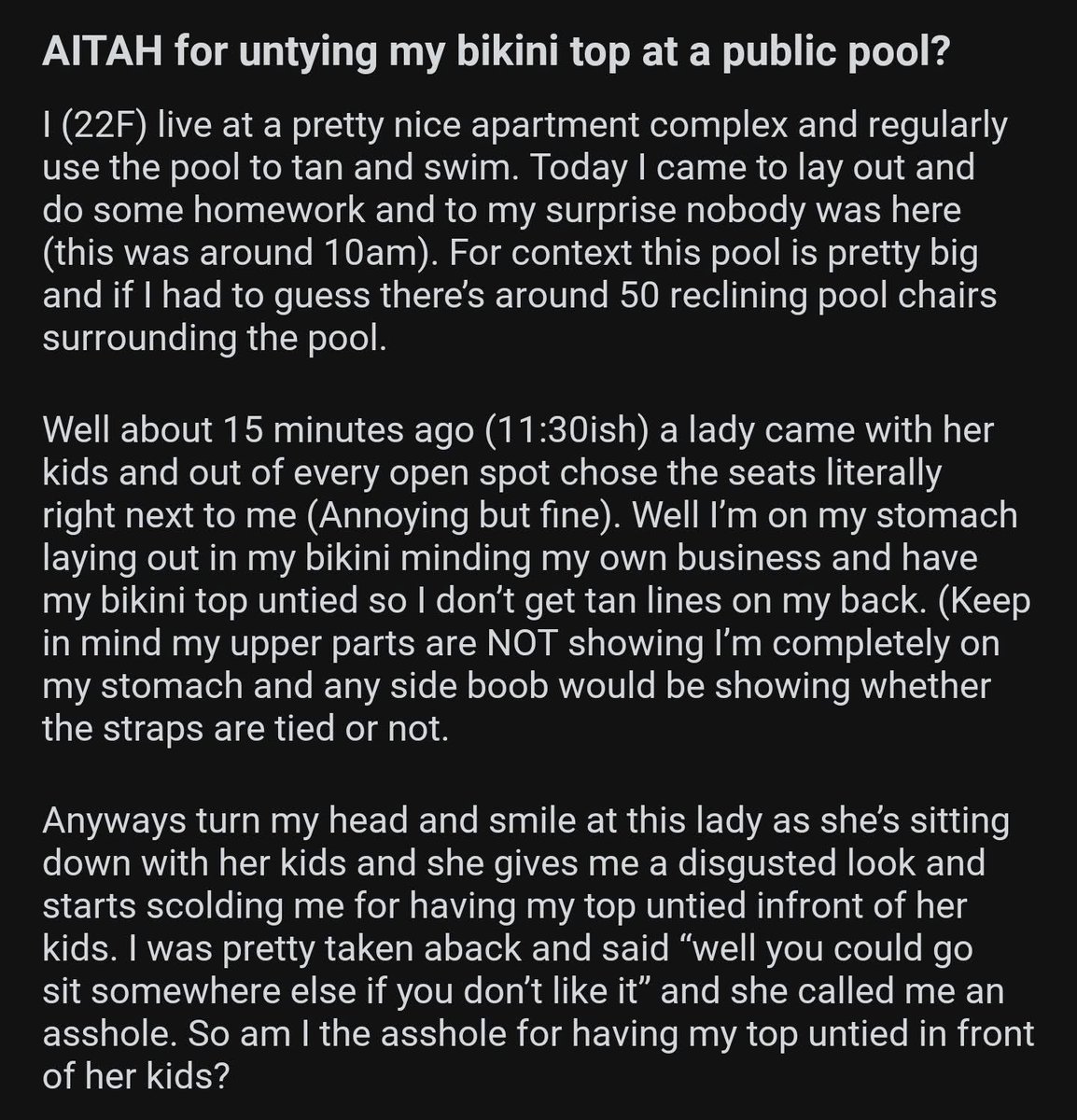 amithearsehole's tweet image. Not TA in my opinion. 

Boobs aren’t scary or traumatising.