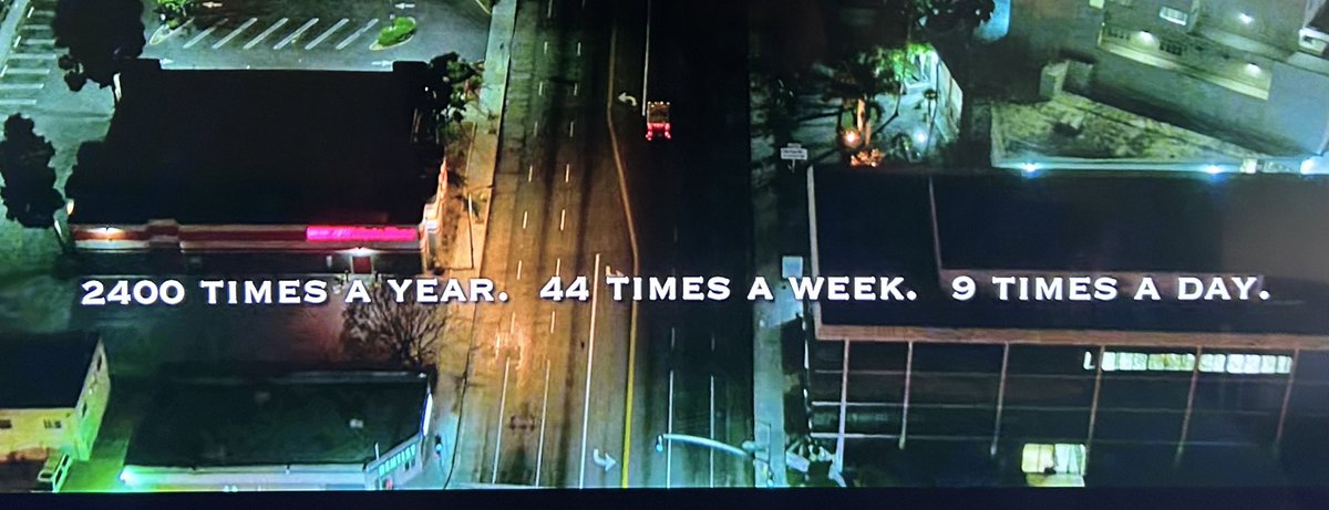 BankzRobber's tweet image. Den of Thieves starts off with these stats, just assuming no one that would watch this movie is good at math. 

2400x per year
44x per week (44 x 52 = 2,288)
9x per day (9 x 365 = 3,285)