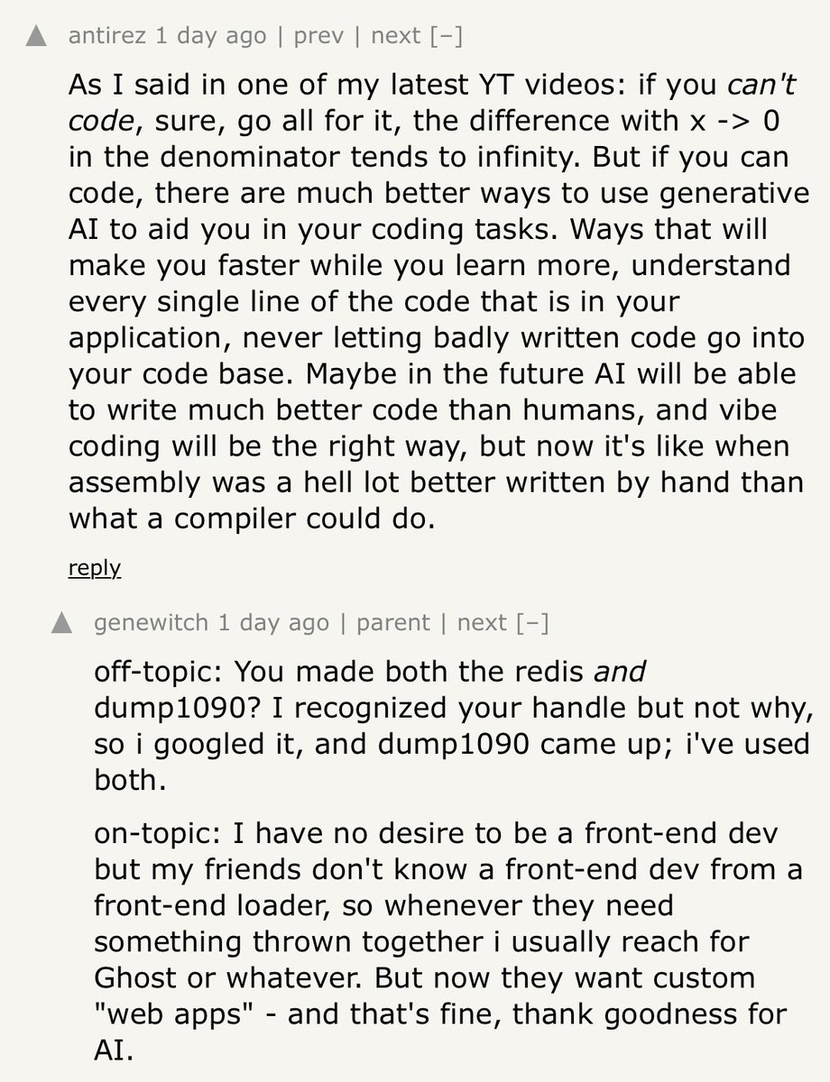 @alexp (@apsz) on Twitter photo I’ve hit the front page of hackernews with this post over the weekend and didn’t notice. Even redis creator <a href="/antirez/">antirez bsky social</a> commented, what an honor! No better motivation to keep writing, thanks :)) I’ve hit the front page of hackernews with this post over the weekend and didn’t notice. Even redis creator <a href="/antirez/">antirez bsky social</a> commented, what an honor! No better motivation to keep writing, thanks :))
