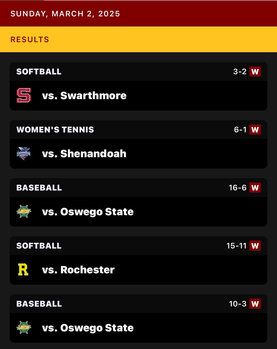 Solid Sunday home slate for the Gulls! <a href="/SUSeaGulls/">Salisbury Athletics</a>