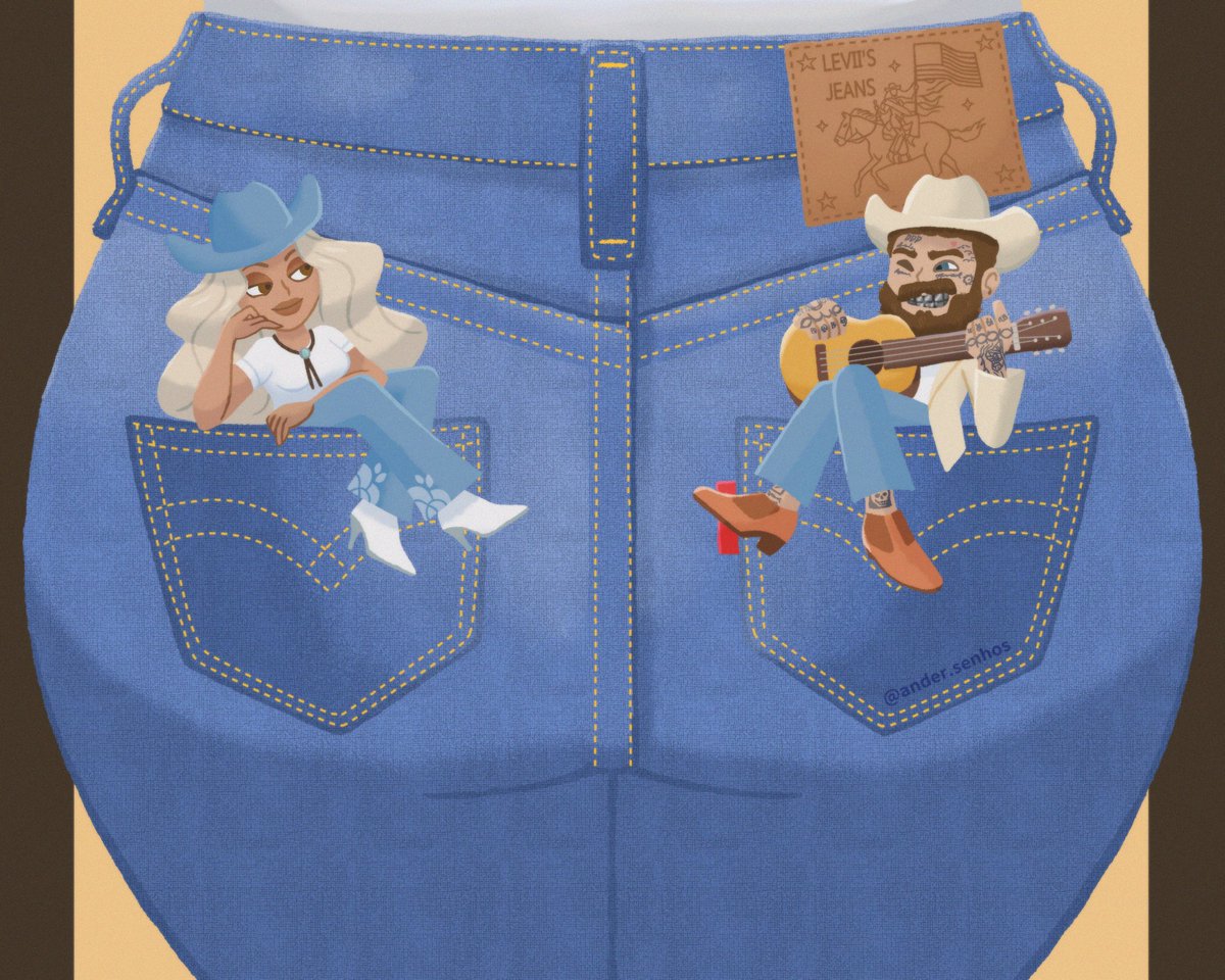 Andersenhos's tweet photo. 🎶 You call me pretty little thing
And I love to turn him on
Boy, I'll let you be my Levi's jeans
So you can hug that ass all day long 🎶

#Beyonce #CowboyCarterTour #illustration https://t.co/rRZXRcQCWN