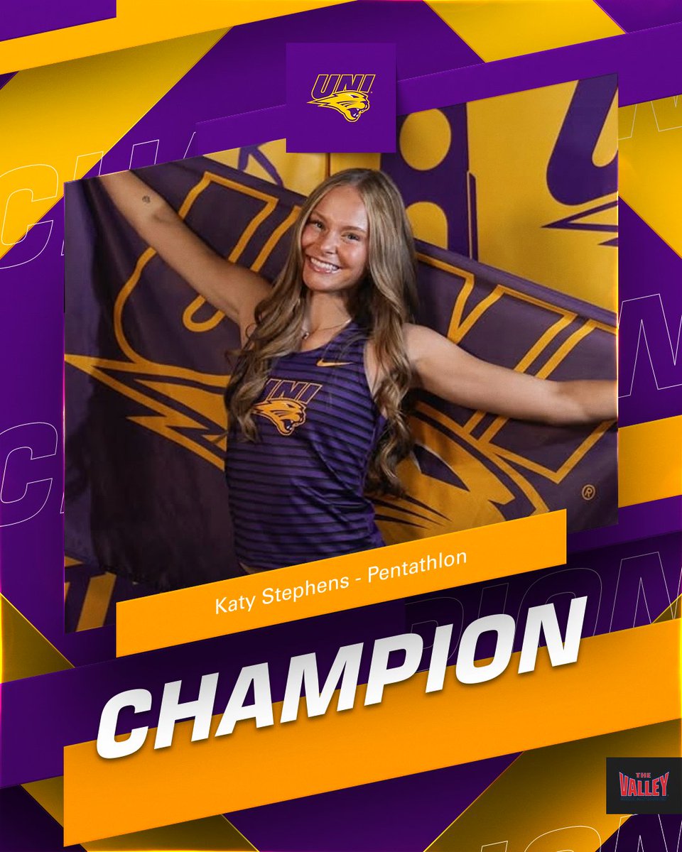 All in a day's work! ☝️ 

Katy Stephen repeats at the MVC heptathlon champion with a career-best score of 3,859 points!

#EverLoyal #1UNI