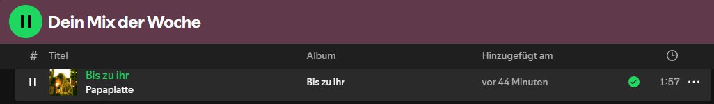 itsreshkin's tweet photo. @Papaplatte Spotify weiß was gut ist🤝 https://t.co/6tbTulJz4e