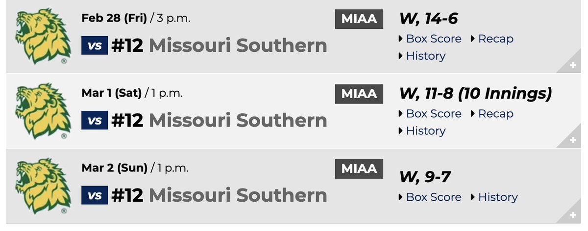 D2 Baseball (@diviibaseball) on Twitter photo How about <a href="/IchabodBSB/">Washburn Baseball</a> sweeping Missouri Southern this weekend!?
What team had the best performance this week?
#D2Baseball How about <a href="/IchabodBSB/">Washburn Baseball</a> sweeping Missouri Southern this weekend!?
What team had the best performance this week?
#D2Baseball