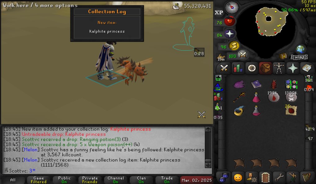 #44 - Kalphite Princess 3,567 kc